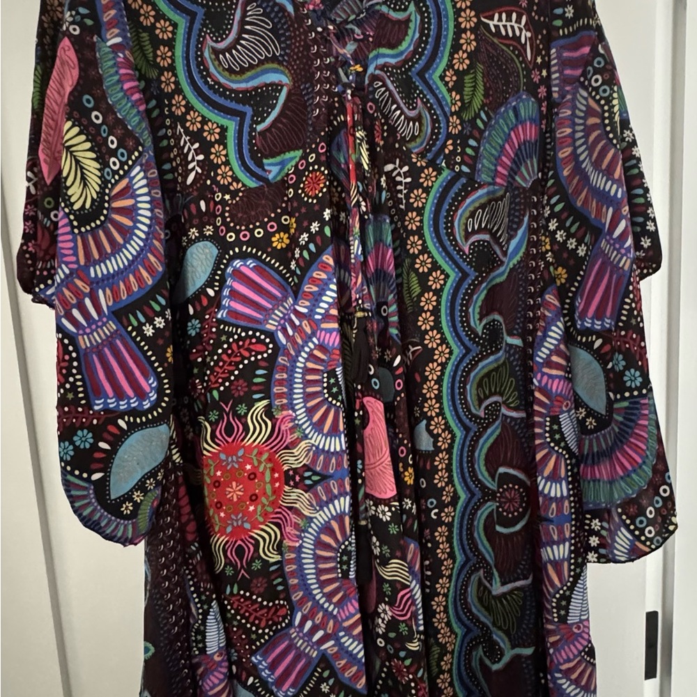 Colorful Patterned Short Dress